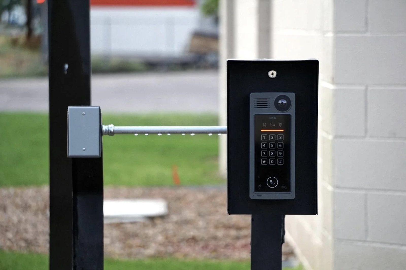 Access control keypad and gate barrier
